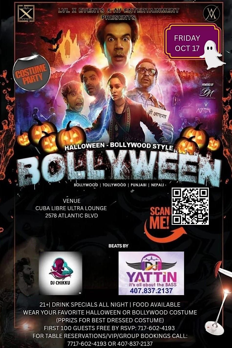 Bollyween Night -Bollywood-themed Halloween party night in Jacksonville, FL