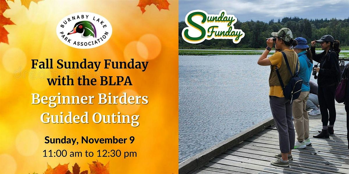Fall Sunday Funday - Beginner Birders Guided Outing