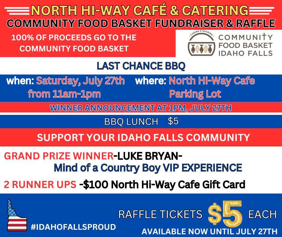 LAST CHANCE BBQ--Luke Bryan Vip Experience Ticket Raffle--Community Food Basket Fundraiser
