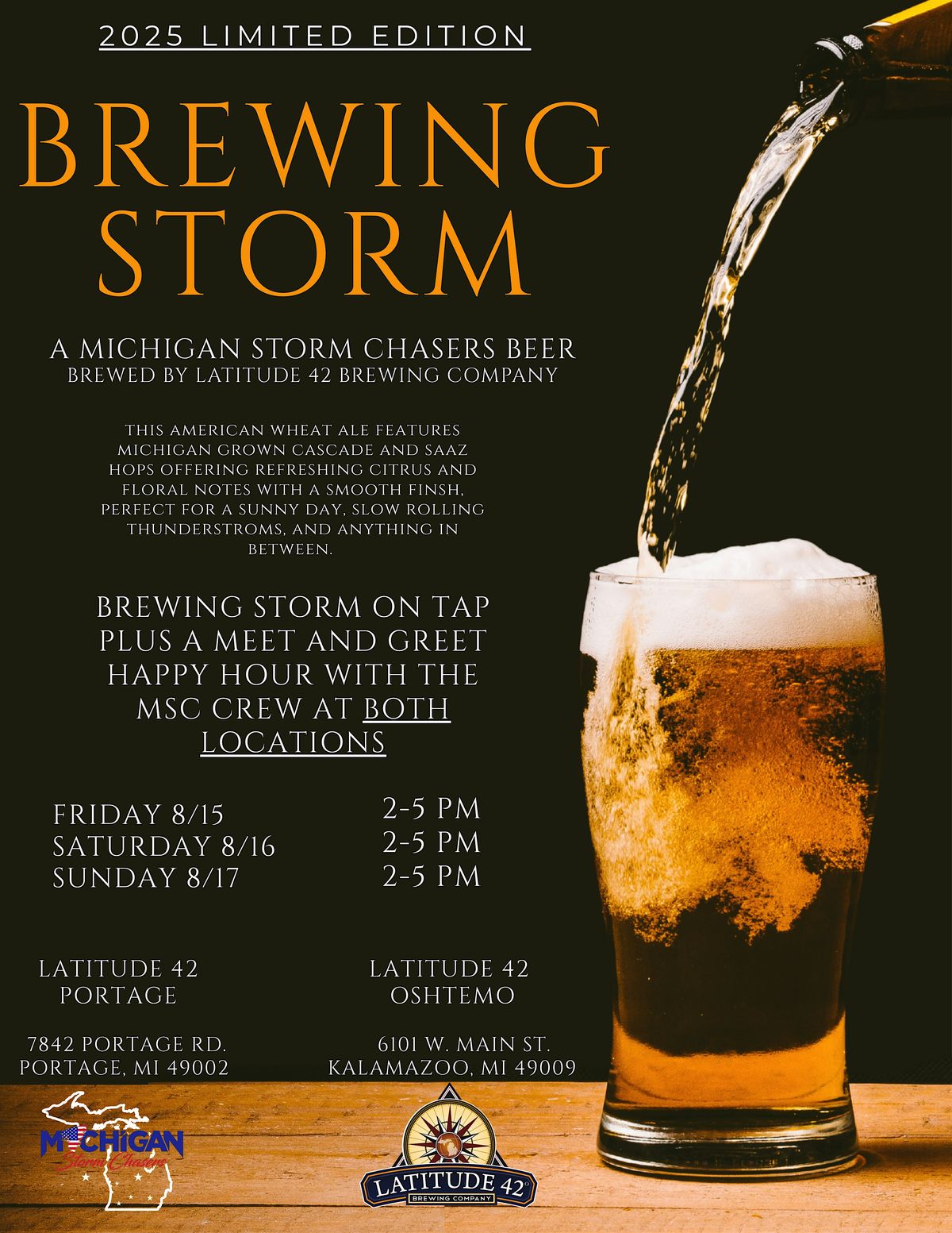 Michigan Storm Chasers Beer Launch