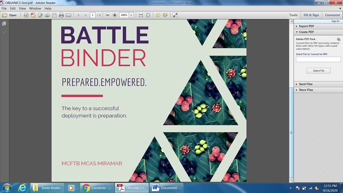 Battle Binder Workshop