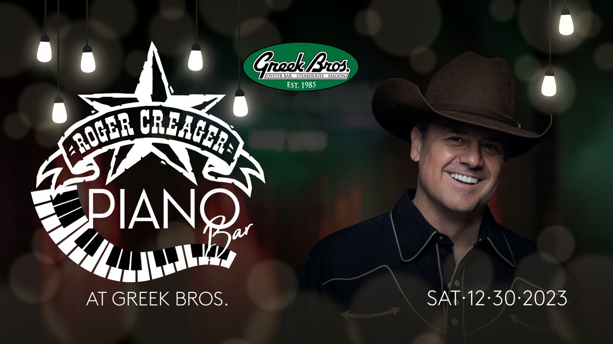 Roger Creager Piano Bar