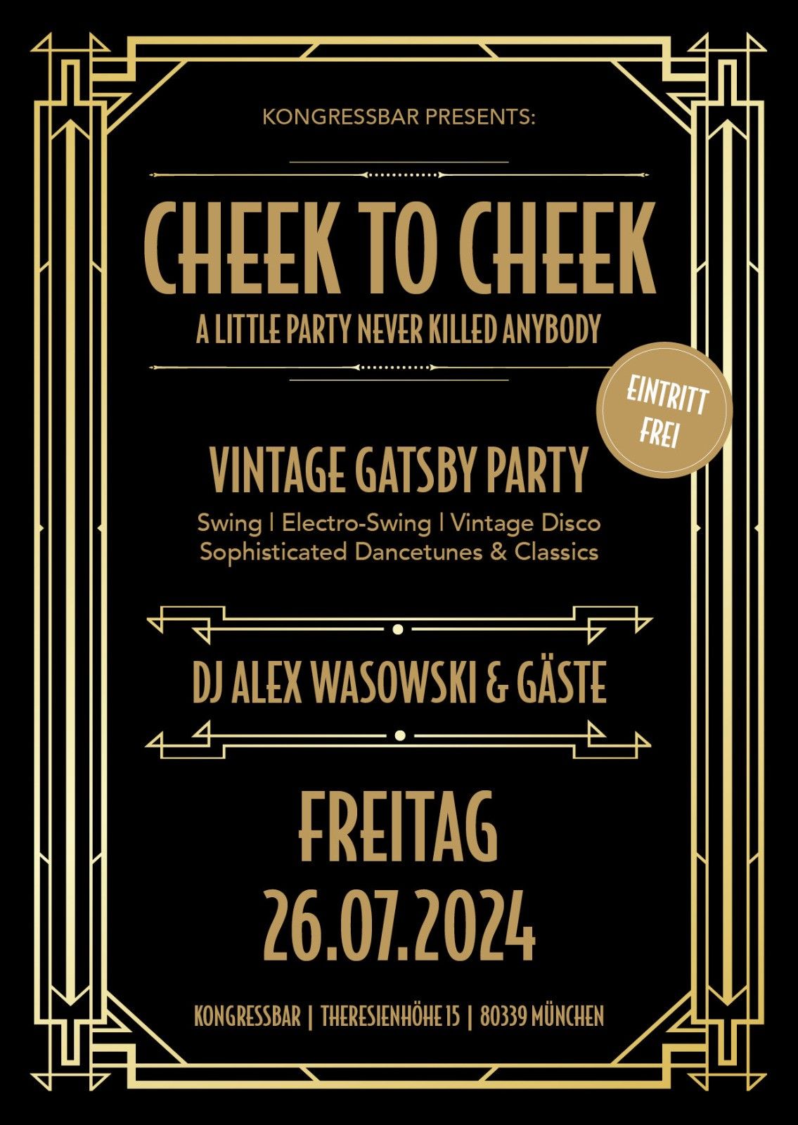 Cheek to Cheek - Vintage Gatsby Party