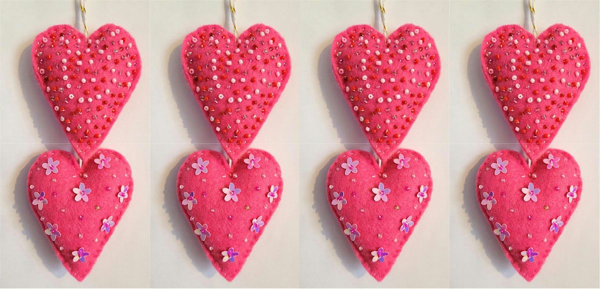 HEATHWAY CRAFTERS 2 - Beaded Heart Decoration