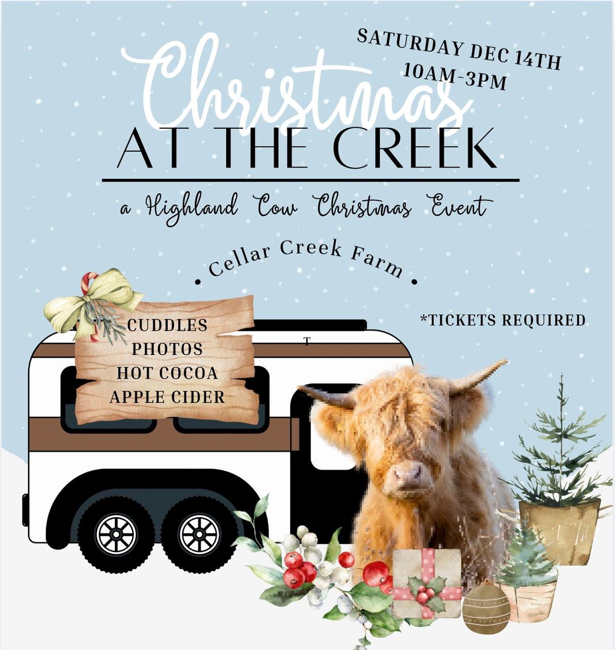 Christmas at the Creek - A Highland Cow Christmas Event