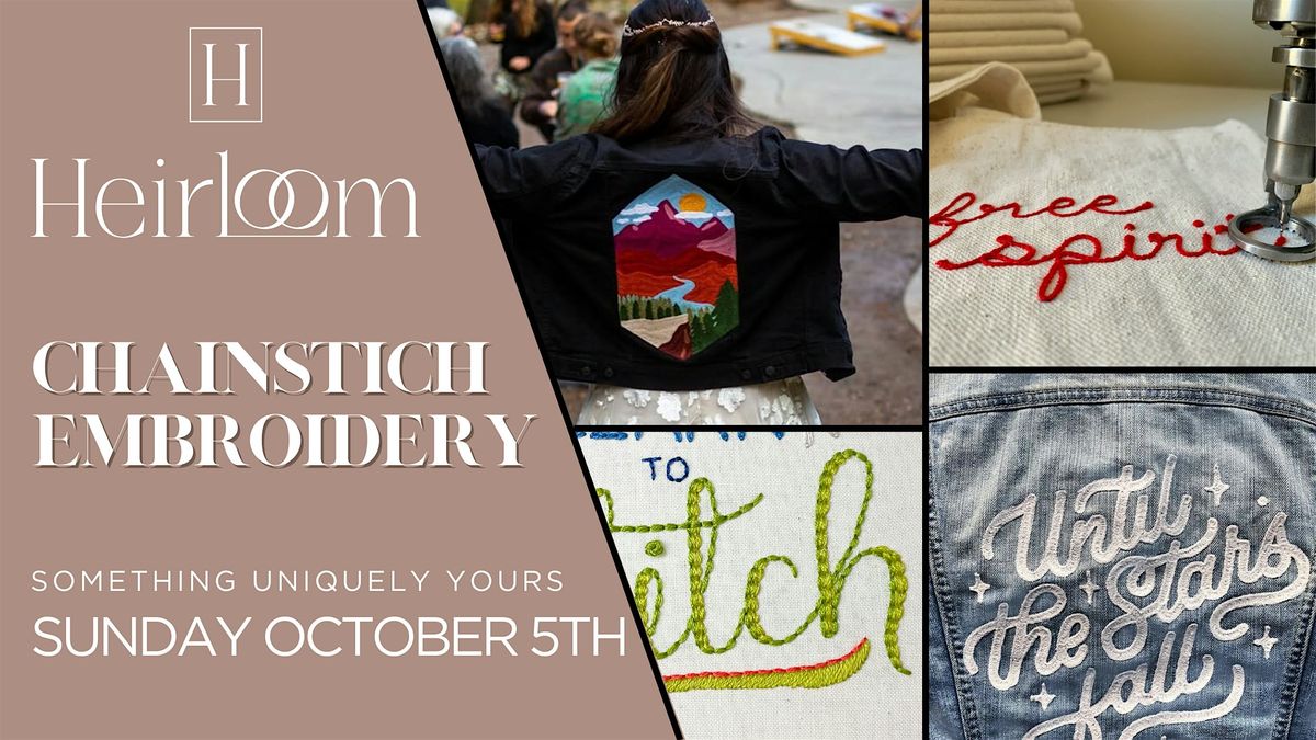 Custom Embroidery Day at Heirloom x AHD