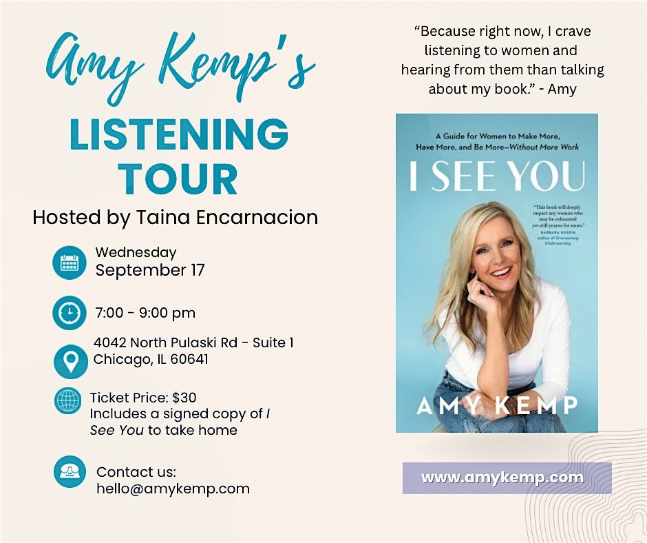 Listening Tour Stop with Amy Kemp - Hosted by Taina Rodriguez-Encarnacion