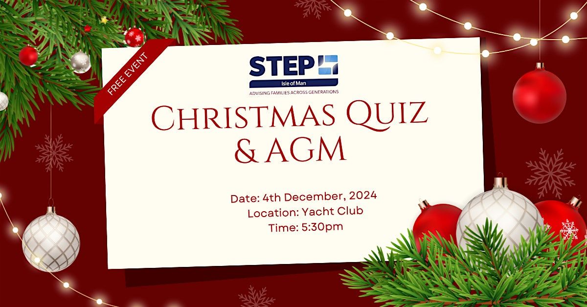 STEP Isle of Man Christmas Quiz & AGM