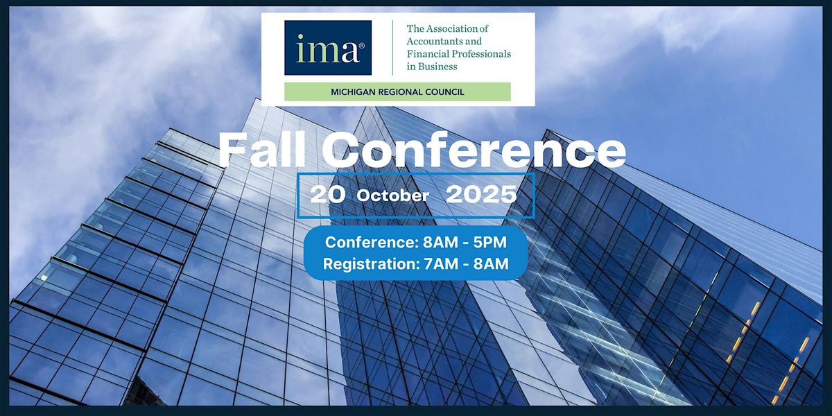 IMA Michigan Council's 25th Annual Fall Conference
