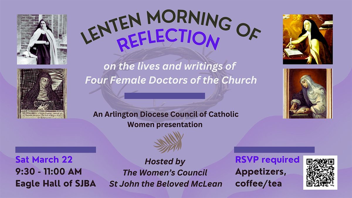 Lenten Morning of Reflection, hosted by the Women's Council of SJB