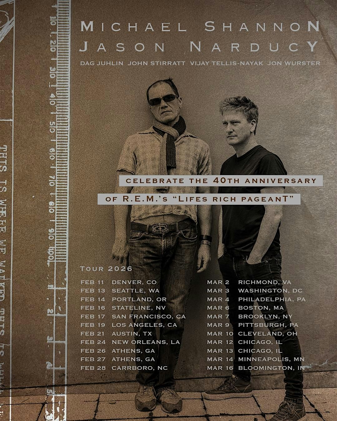 Michael Shannon & Jason Narducy play R.E.M.\u2019s Lifes Rich Pageant
