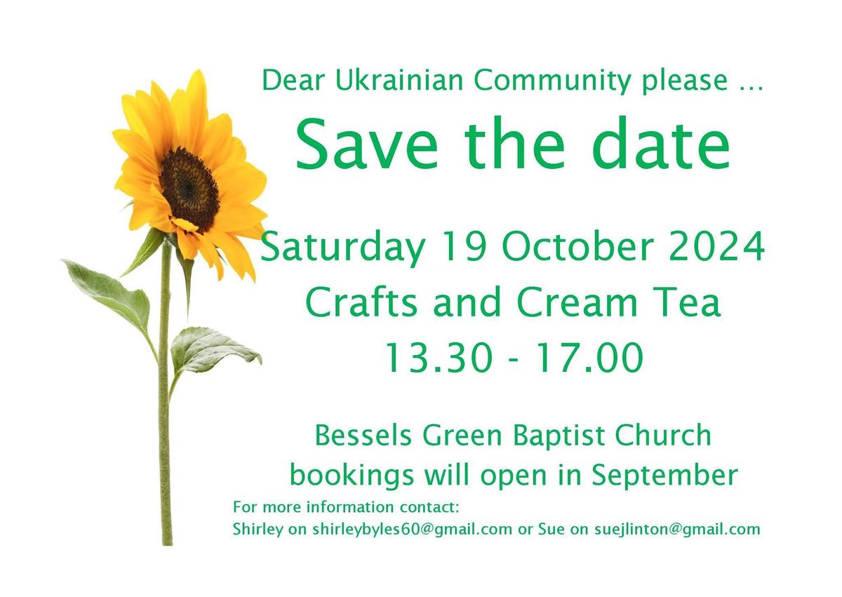 Ukrainian Craft and Cream Tea