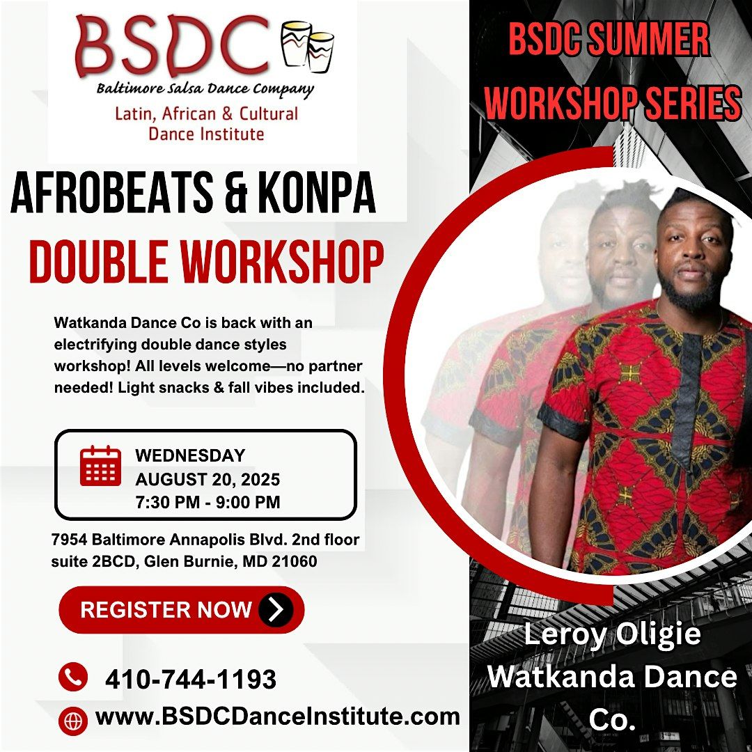 Afrobeats & Konpa with Watkanda Dance Co! BSDC Summer Workshop Series!