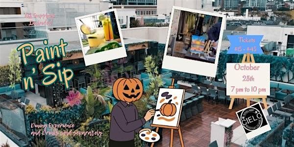 Rooftop Spooky Paint and Sip