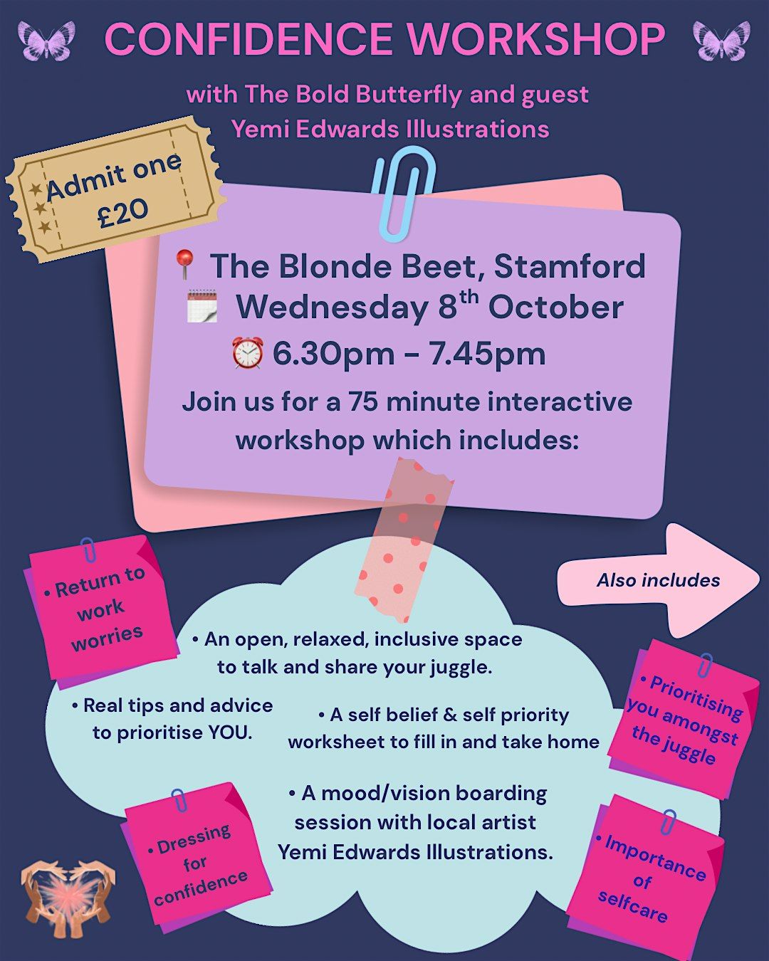 An evening of confidence & self prioritisation