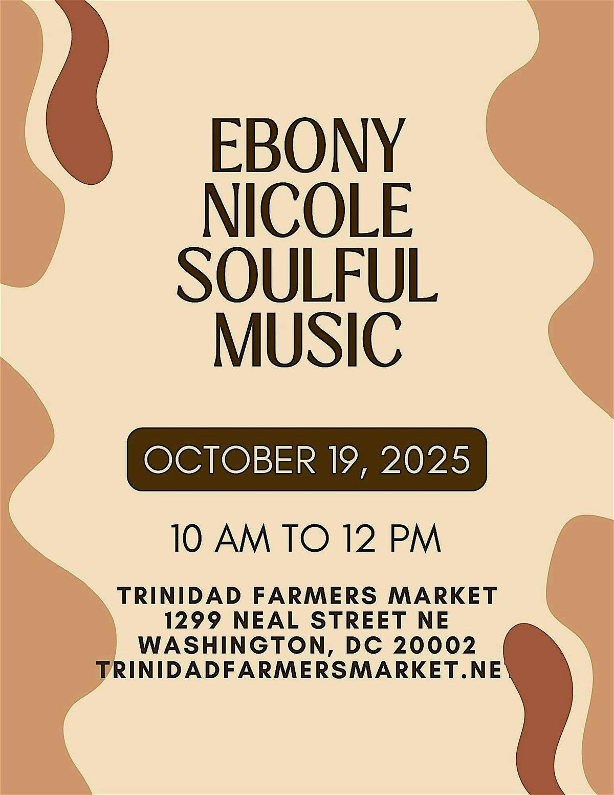 Ebony Nicole Soulful Music Performance @ Trinidad Farmers Market (FREE)