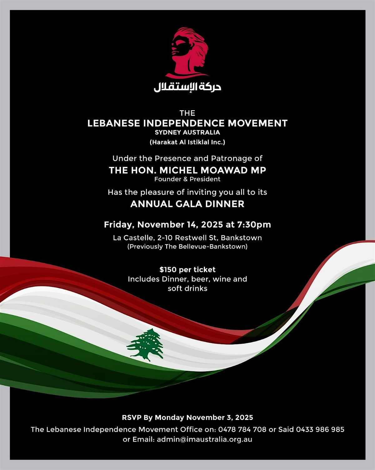 Independence Movement Gala Dinner 2025 Sydney