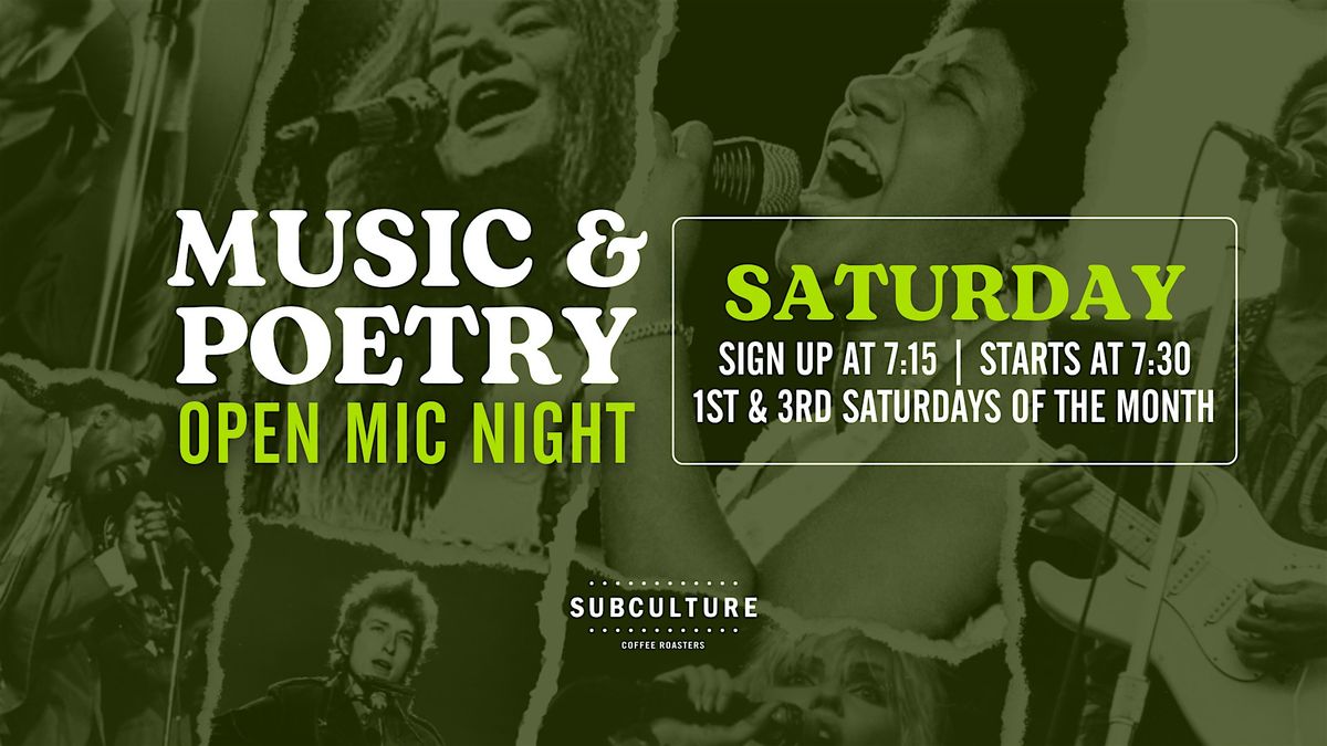 Open Mic Music and Poetry Night at Subculture Delray