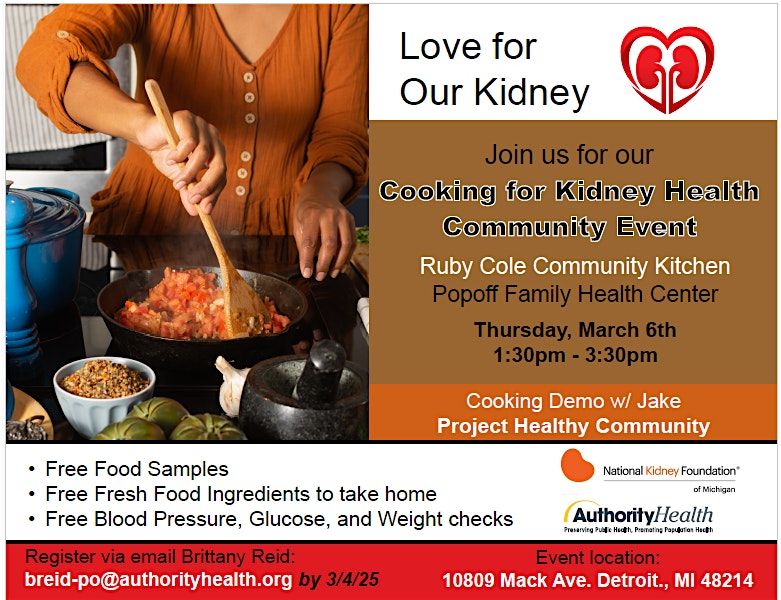 Cooking for Kidney Health Community Event