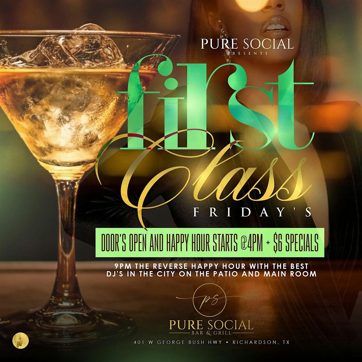 First Class Friday's at Pure Social