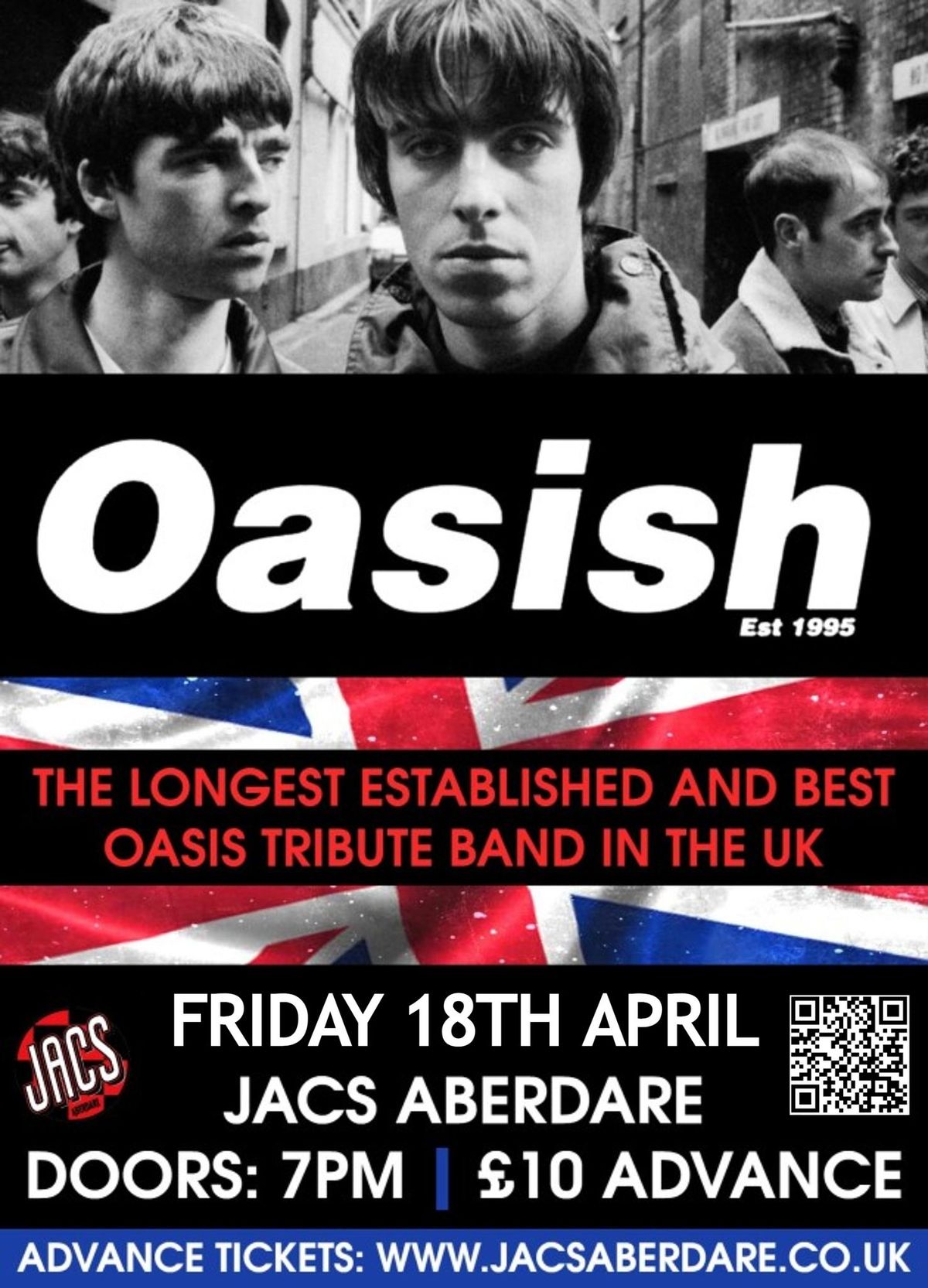 Oasish (Oasis Tribute Band) @ Jacs Aberdare