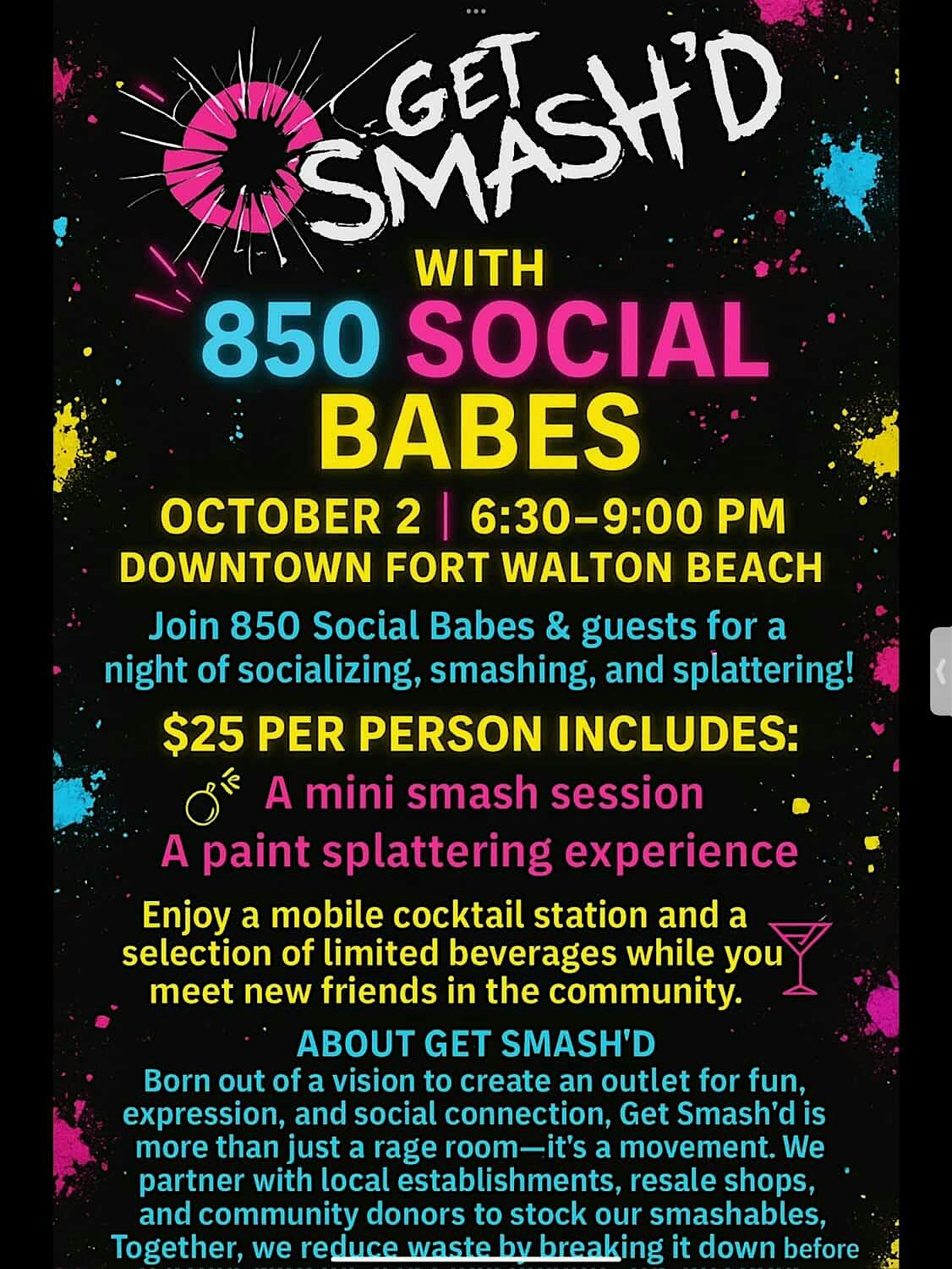 850 Thursday Social with Get Smashed FWB