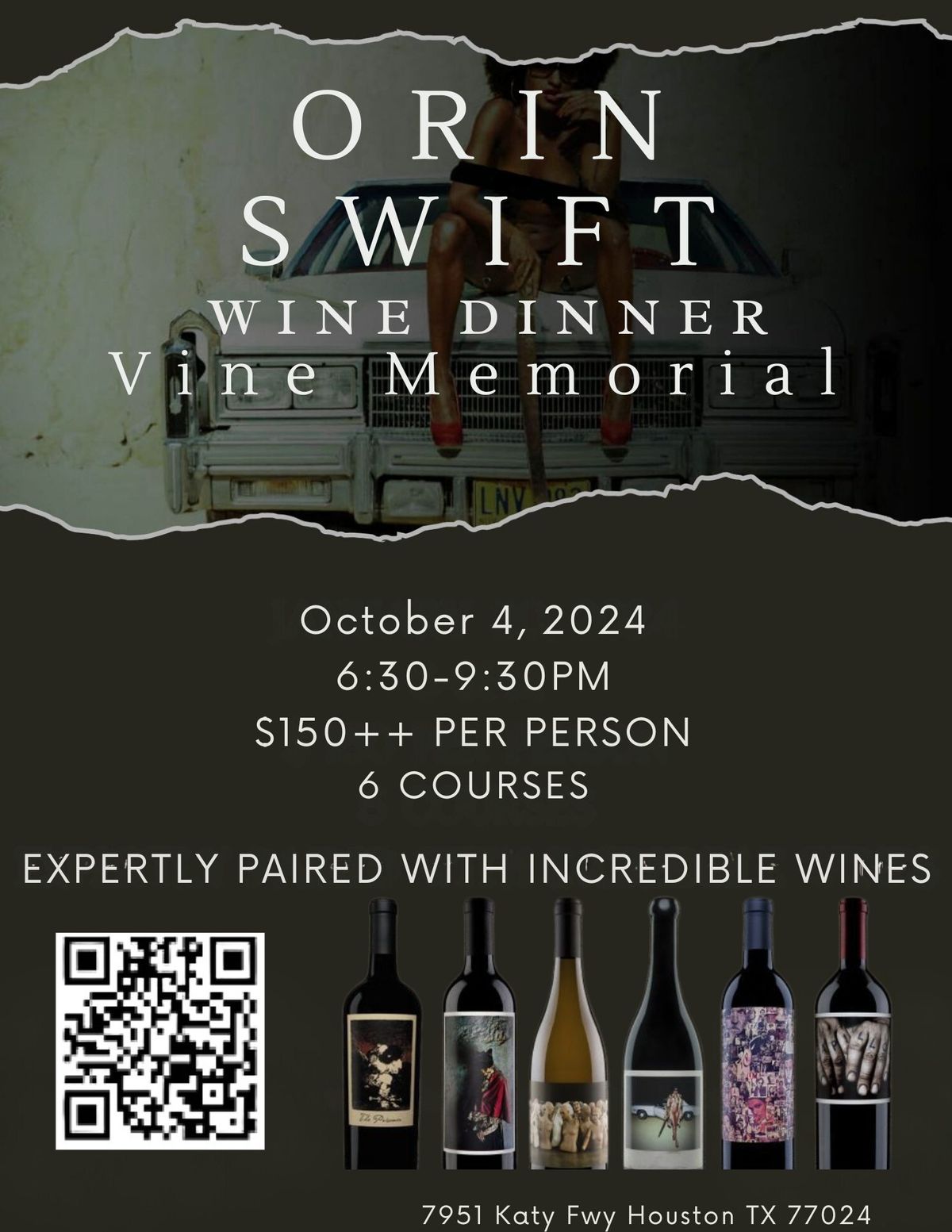 Orin Swift Wine Dinner