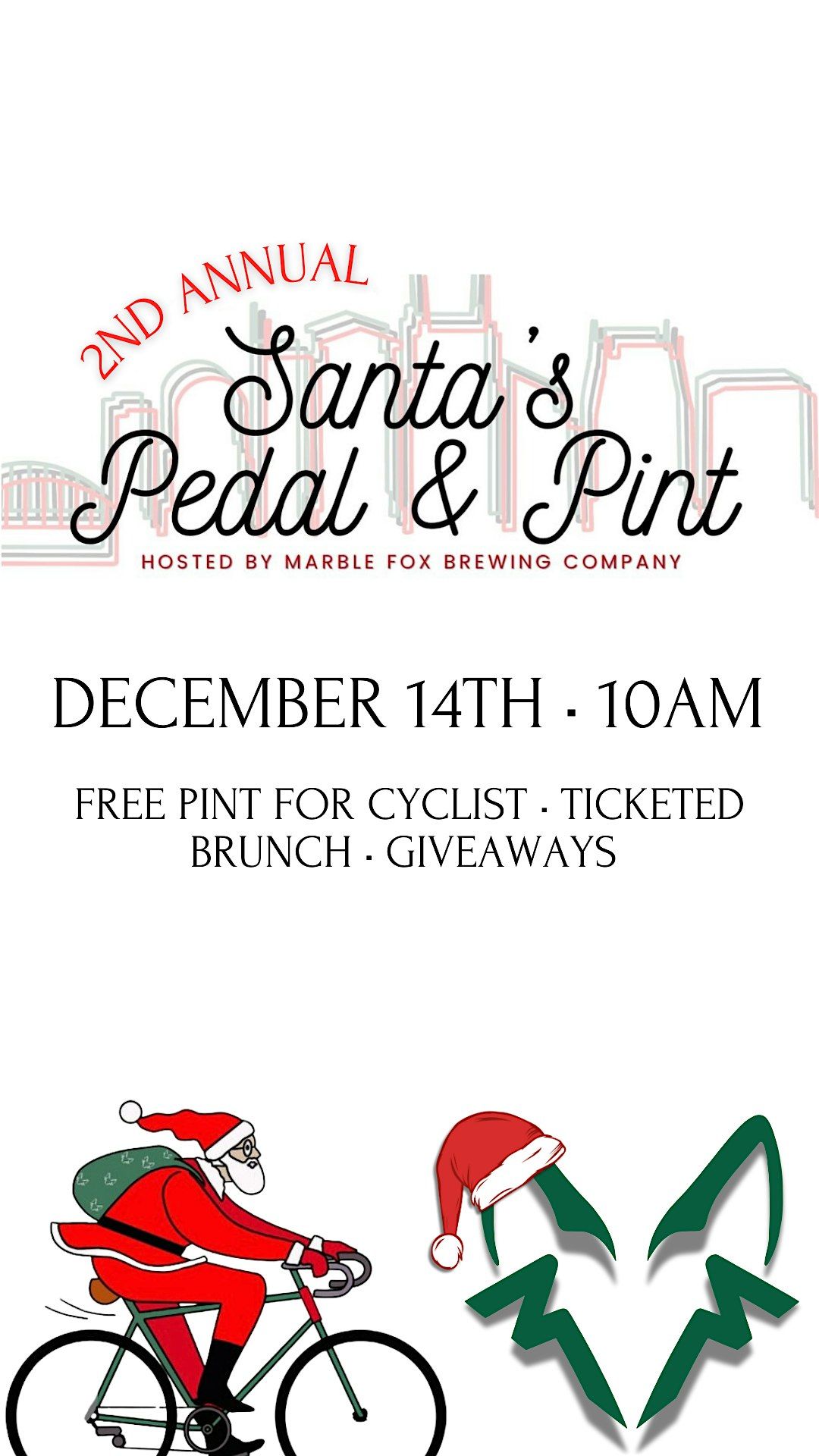 Santa Pedal Brunch