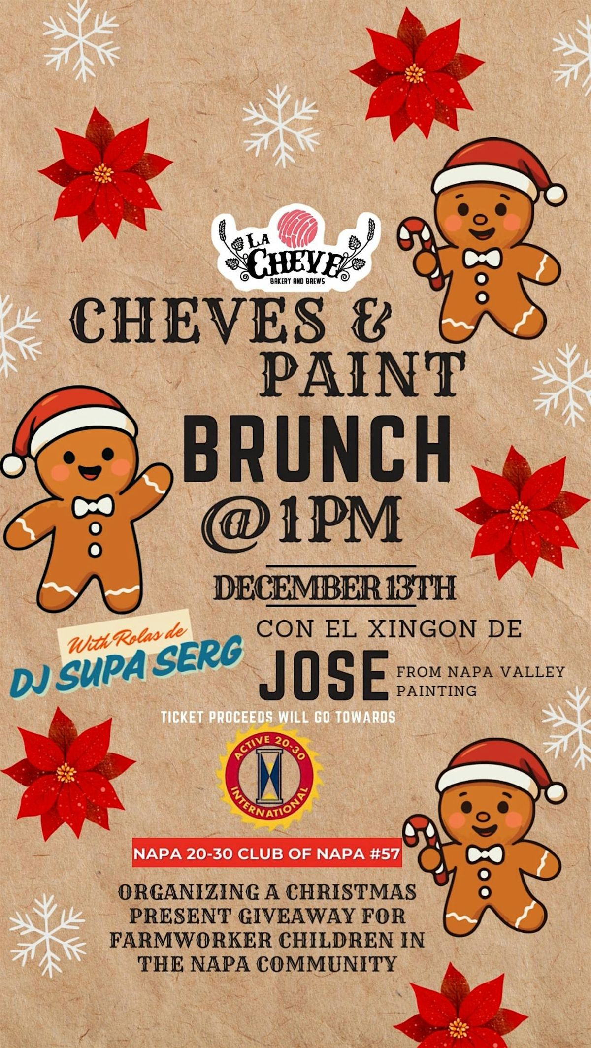 Cheves & Paint Brunch: Donation para la comunidad