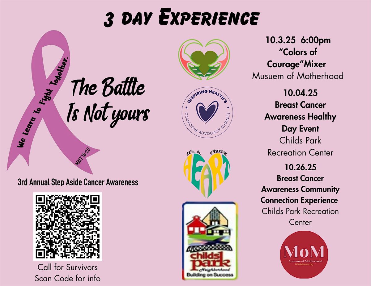 3rd Annual Step Aside Cancer Breast Cancer Awareness 3-Day Experience