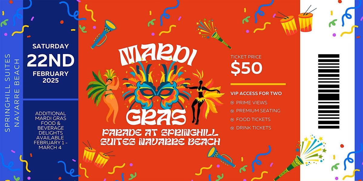 2025 VIP Navarre Beach Mardi Gras Experience