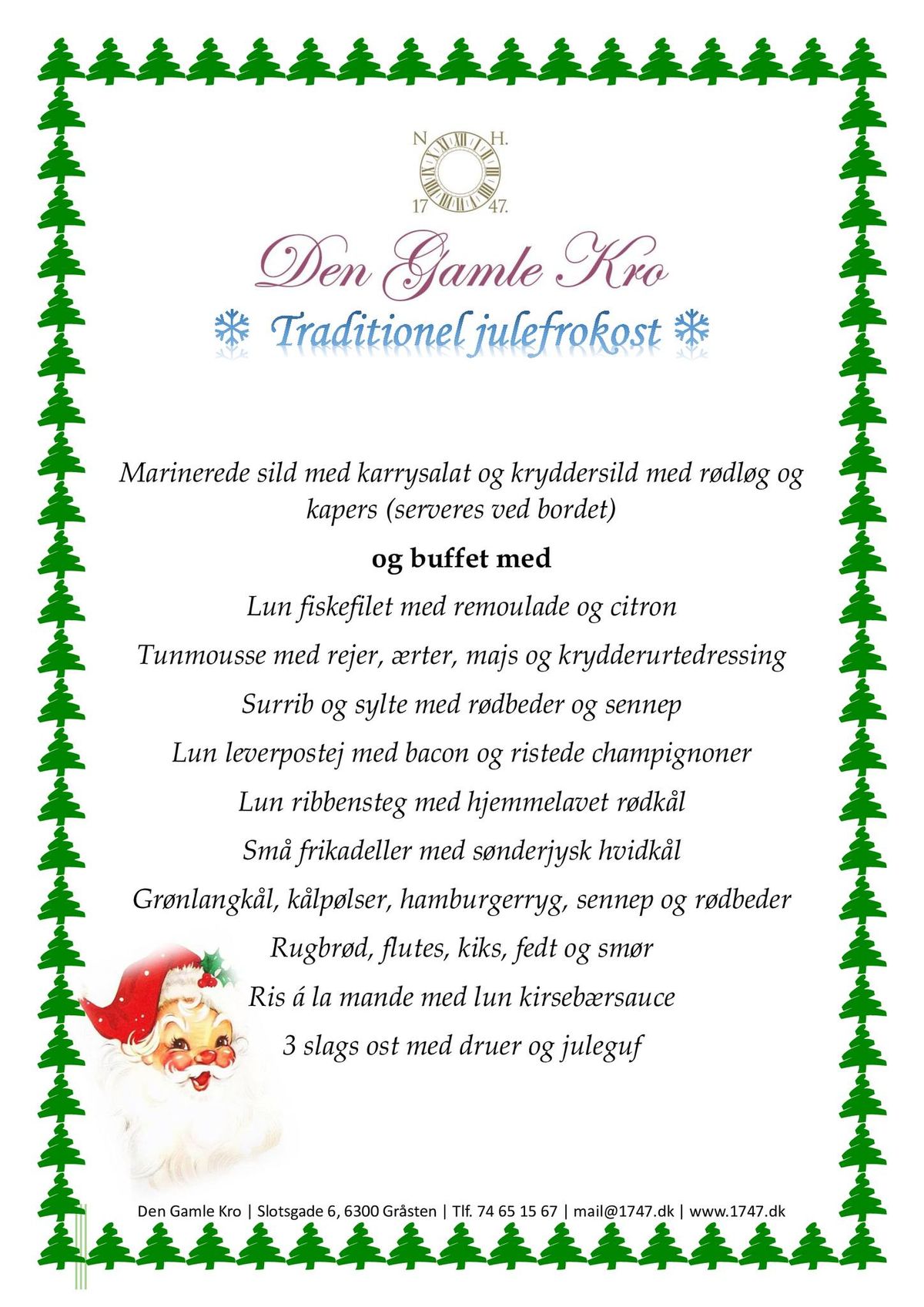 Traditionel julefrokostbuffet