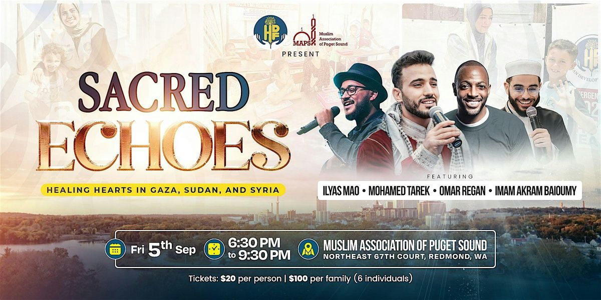 Sacred Echoes: Healing Hearts In Gaza, Sudan & Syria \u2014 Redmond, WA