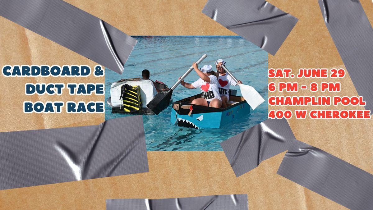 Cardboard and Duct Tape Boat Race