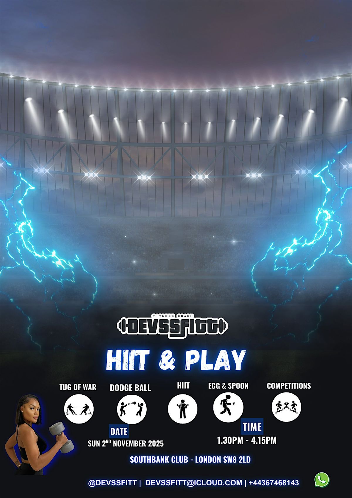 HIIT & PLAY | FUN, FITNESS, GAMES | LIVE DJ