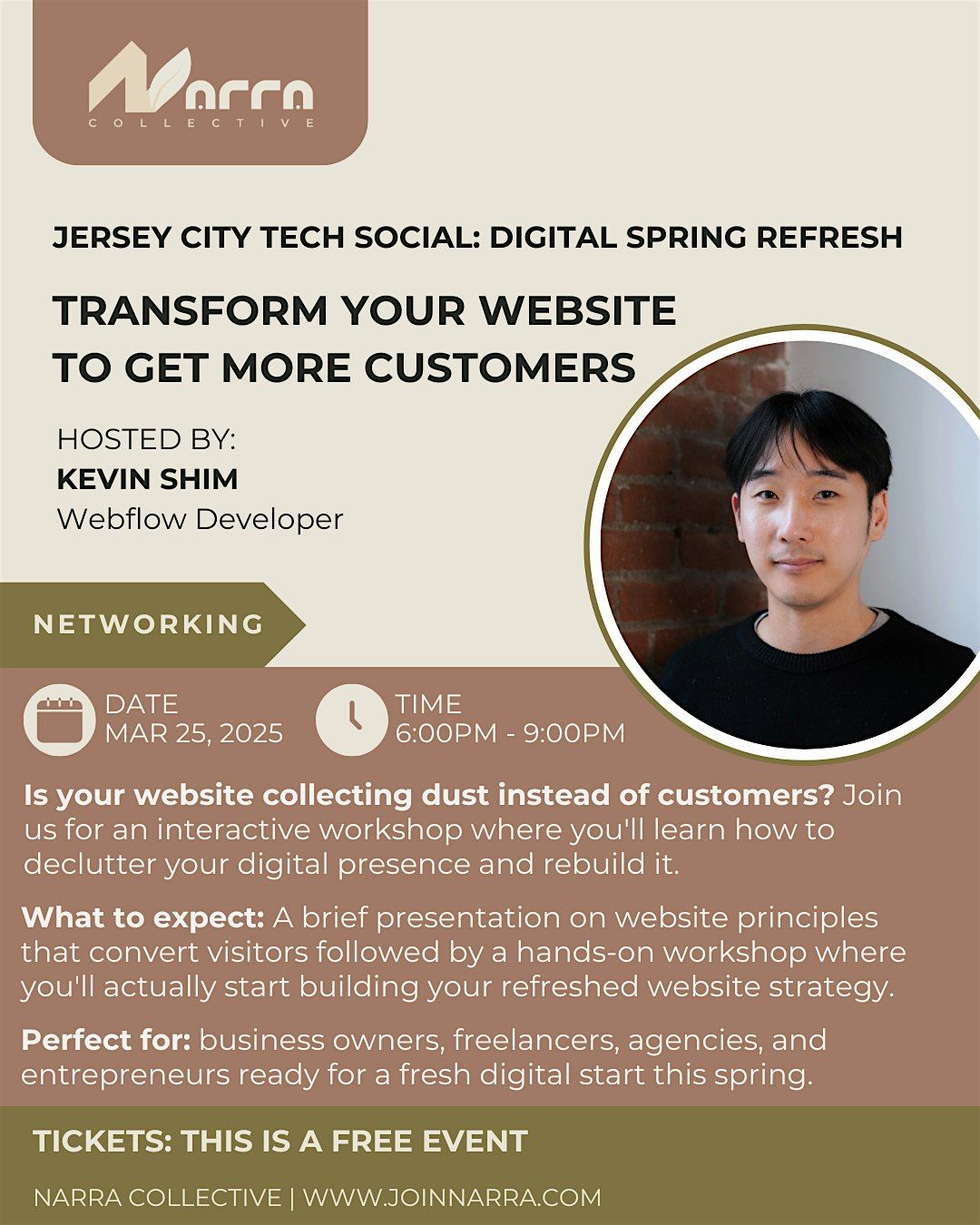 Jersey City Tech Social : Digital Spring Refresh