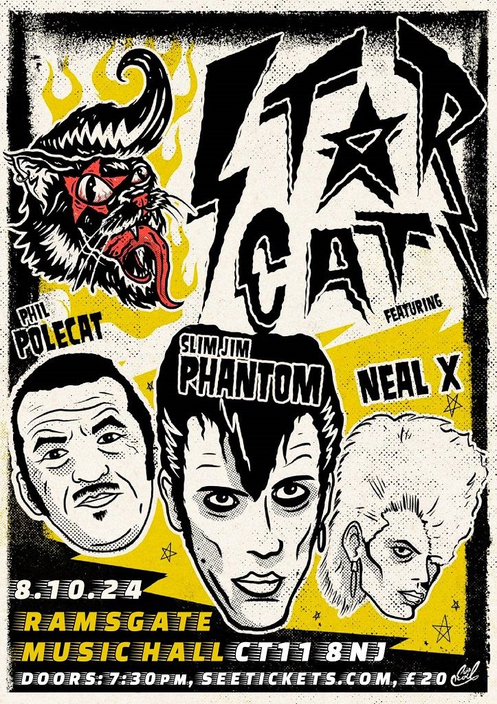 STARCAT ft. Slim Jim Phantom, Phil Polecat, Neal X | Ramsgate Music Hall | OCT 8th