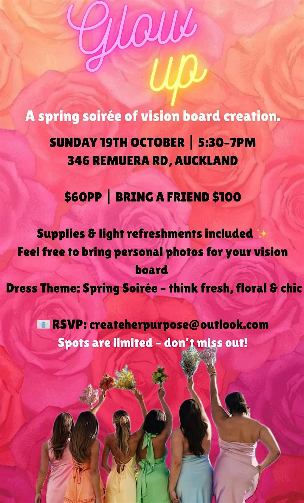 Glow Up Spring Soir\u00e9e: Vision Board Creation