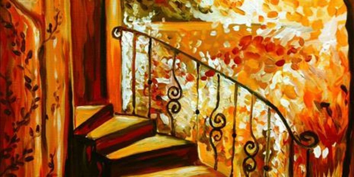 Autumn Hues and a Winding Staircase - Paint and Sip by Classpop!\u2122