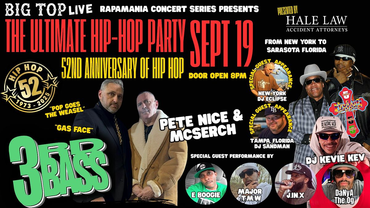 Hip Hop party with 3rd Base \/ The Furious 5 & More