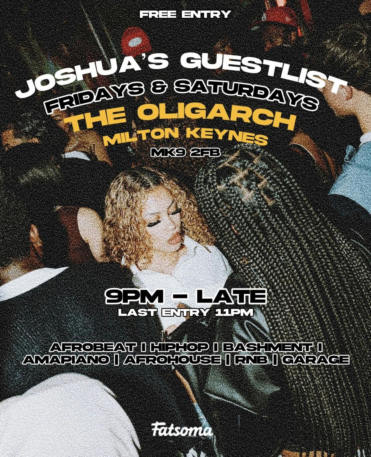 JOSHUA\u2019S GUESTLIST LIST