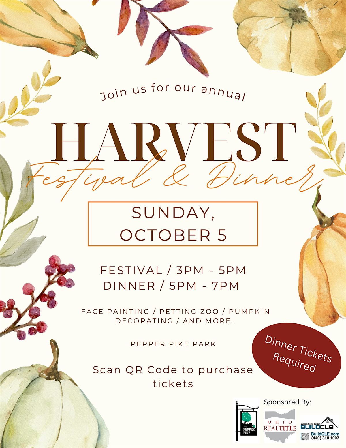 Harvest Festival and Dinner 2025