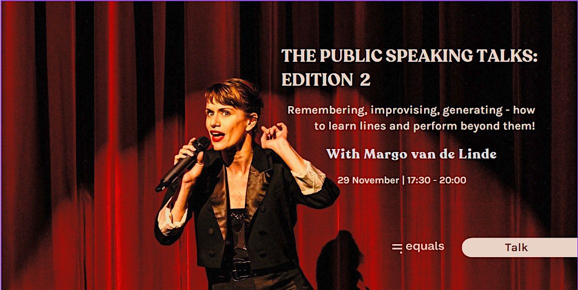 THE PUBLIC SPEAKING TALKS: EDITION  2