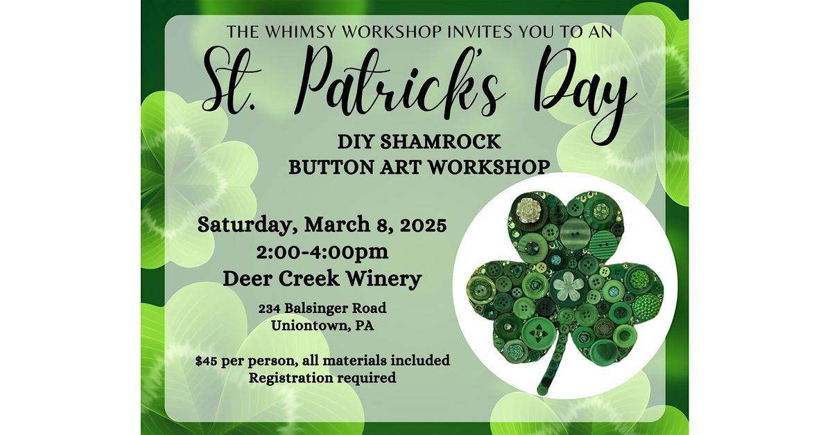 DIY Button Art Shamrock Workshop