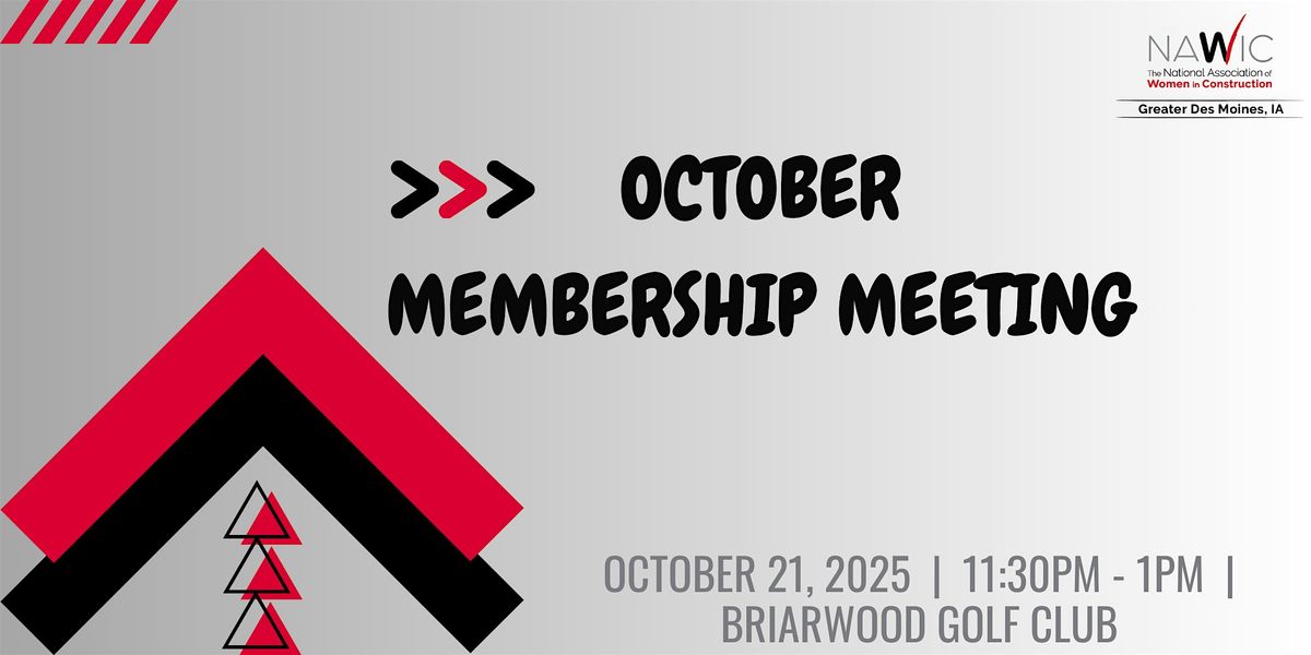 October's Membership Meeting
