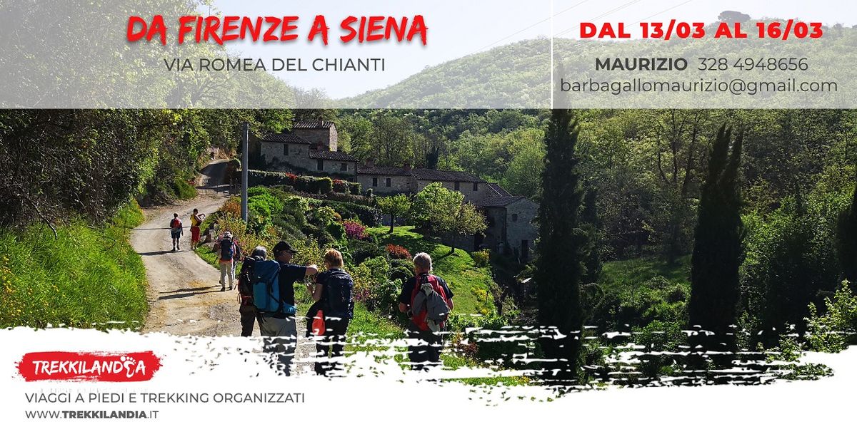 TREKKING DA FIRENZE A SIENA 