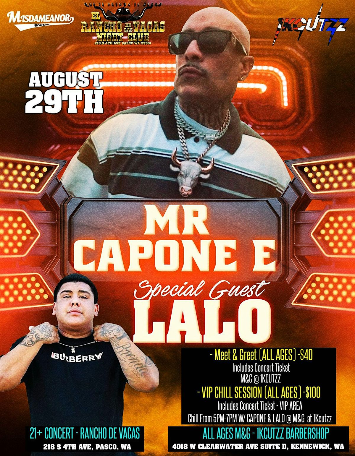 Mr.Capone-E & Lalo Gone Brazy live in Pasco Wa aug 29th