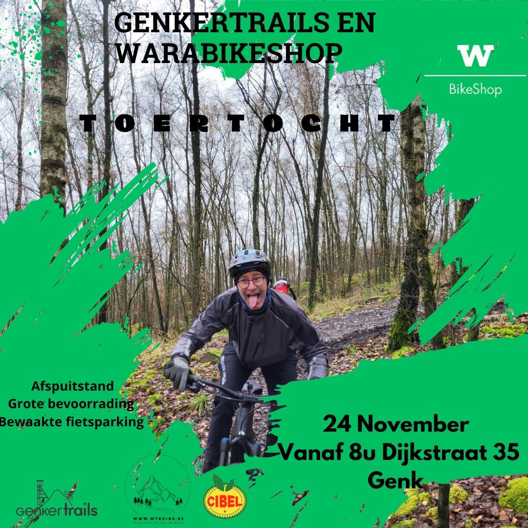 Genkertrails en warabikeshop toertocht 