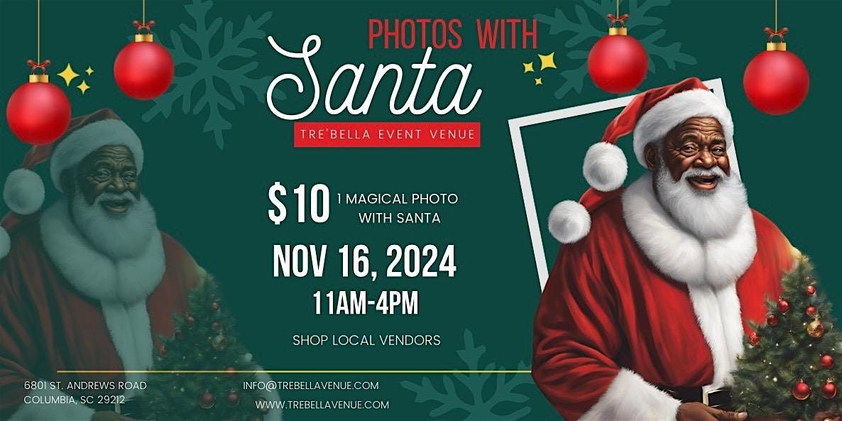 Tre'Bella Event Venue - Magical Photos with Santa