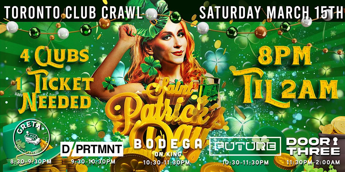 King Street St. Patrick's Day Club Crawl Party 2025 | Saturday, March 15th